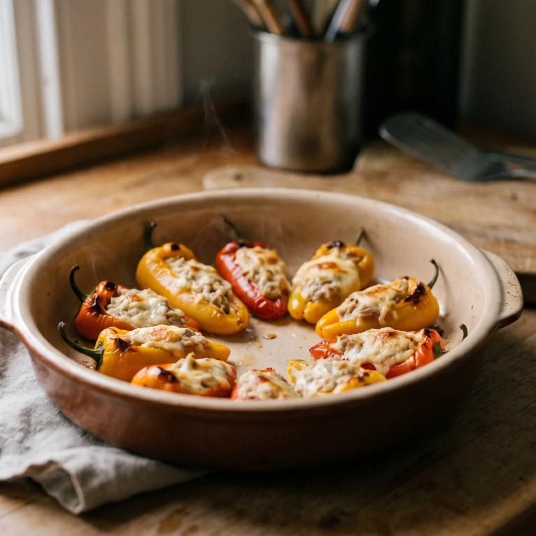 Mini poivrons farcis au thon