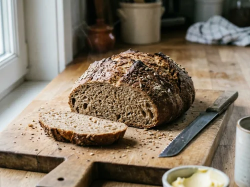 Receta casera de pan de leñador