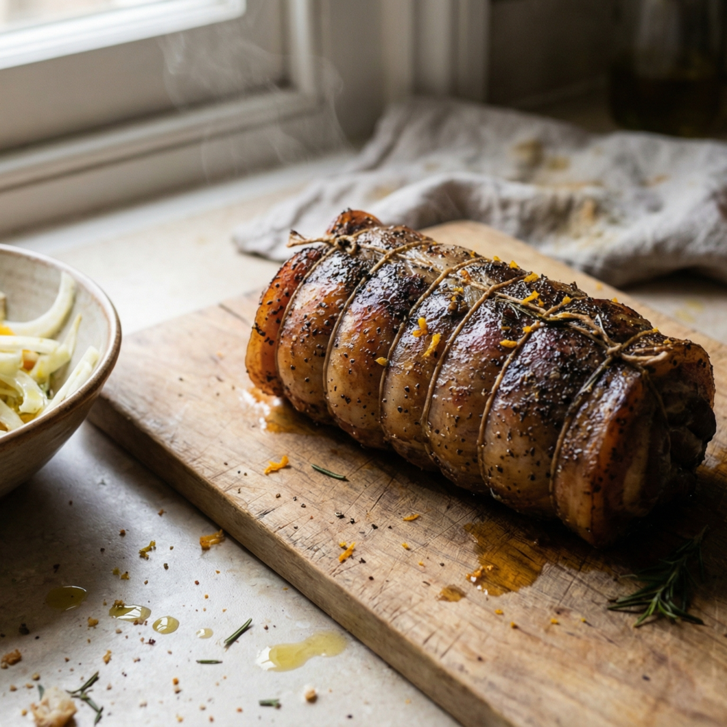 Domowej roboty pancetta