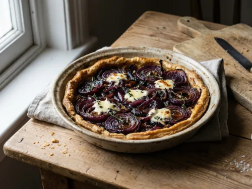 Receta de tarta de cebolla roja