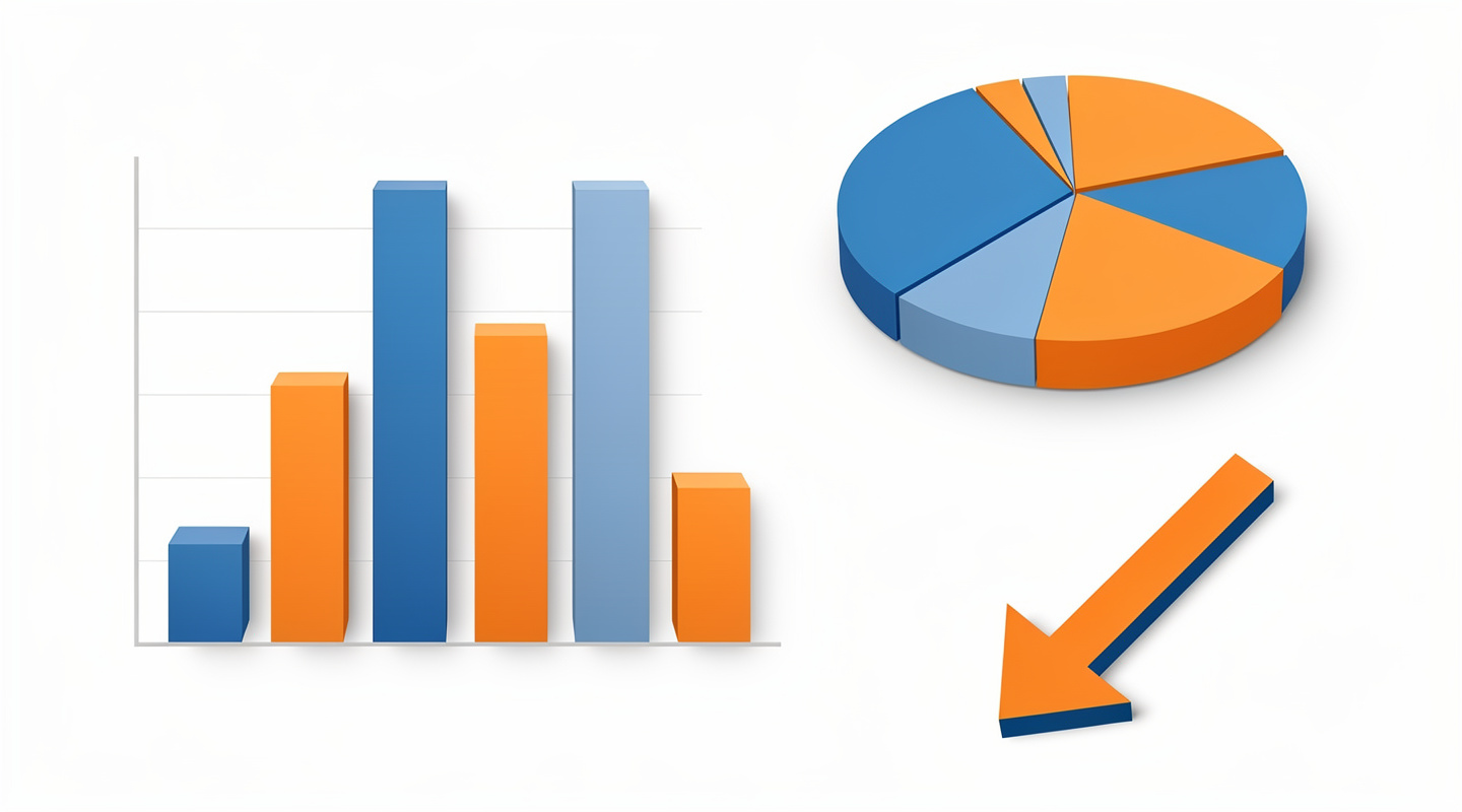 Infografía que compara los costos de los componentes de circuitos RC con gráficos y flechas de tendencia Infografía que compara los costos de los componentes de circuitos RC con gráficos y flechas de tendencia