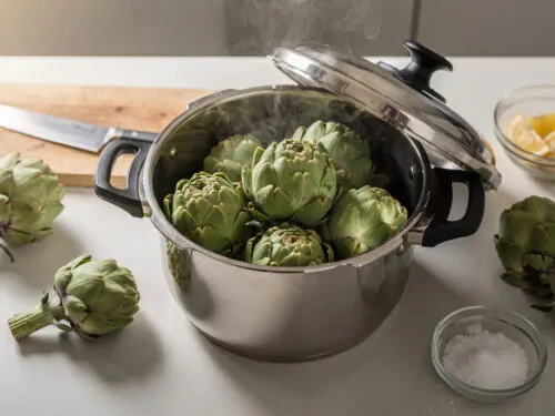 Tiempo de cocción de una alcachofa en una olla a presión Seb Clipso