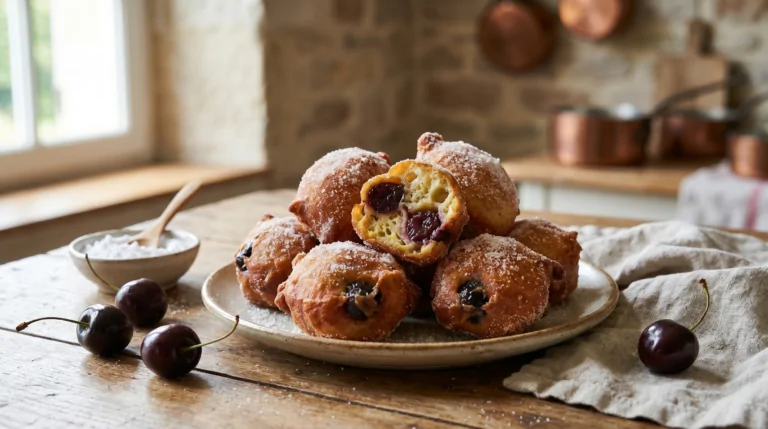 Pączki wiśniowe Fougerolles Przepis na ciasto wiśniowe Fougerolles