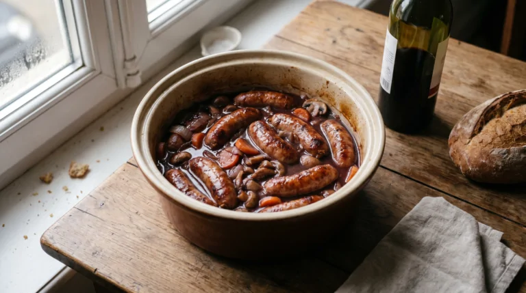 Dioten in Rotwein Rezept für Diots in Rotwein