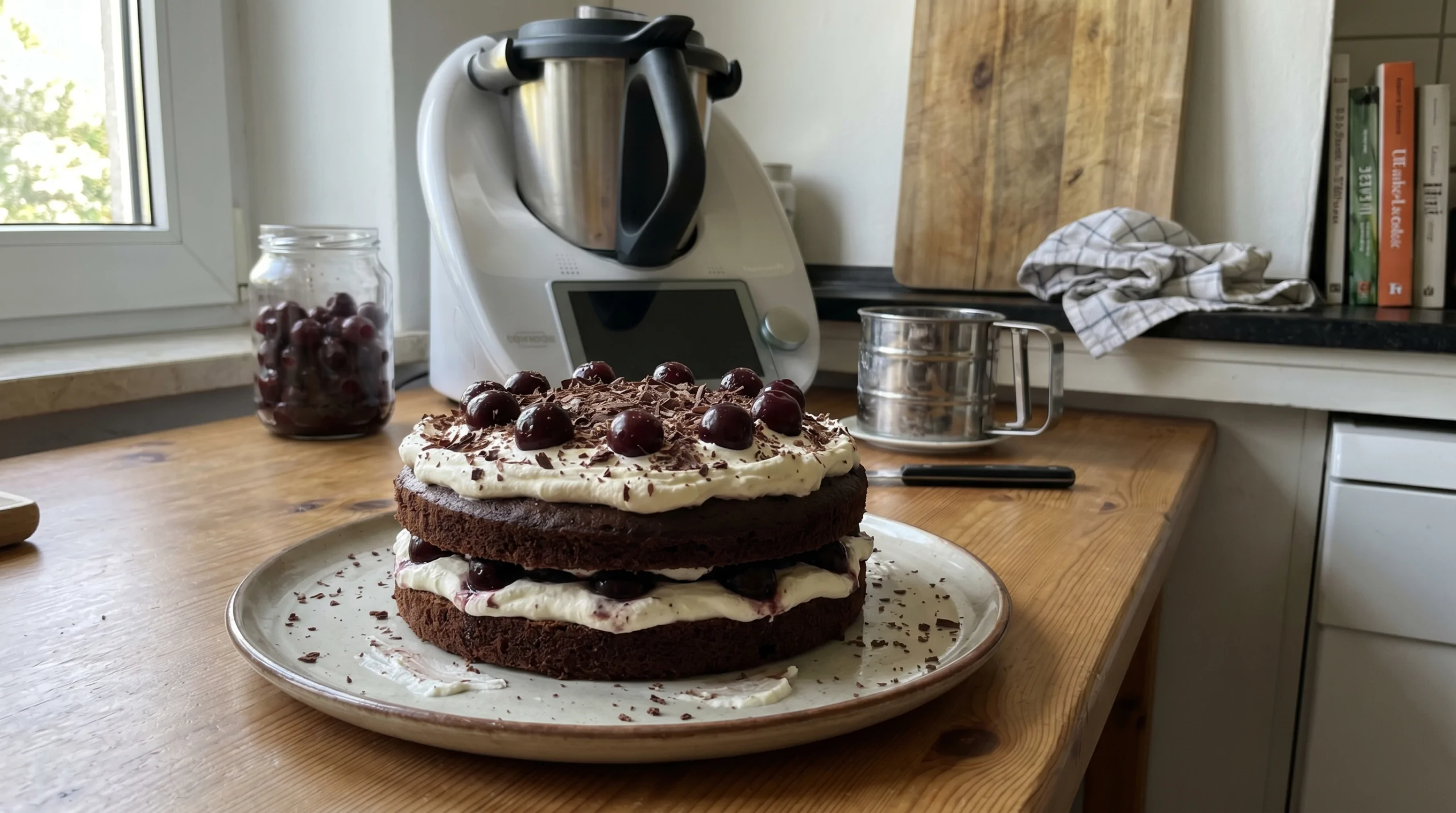 Schwarzwälder Kirschtorte aus dem Thermomix Mein Schwarzwälder Kirschtorte-Rezept mit dem Thermomix