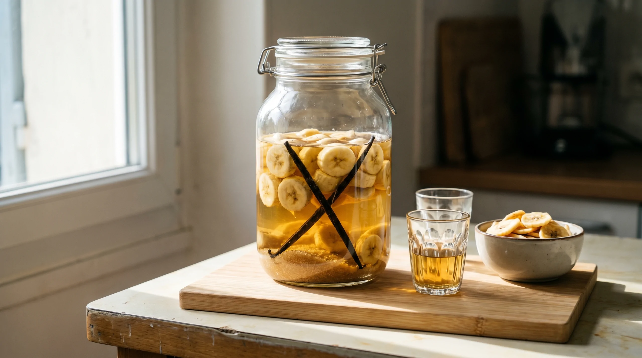 Recette de rhum arrangé banane vanille