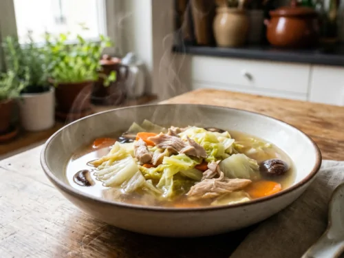 Recette de la Soupe au chou chinois