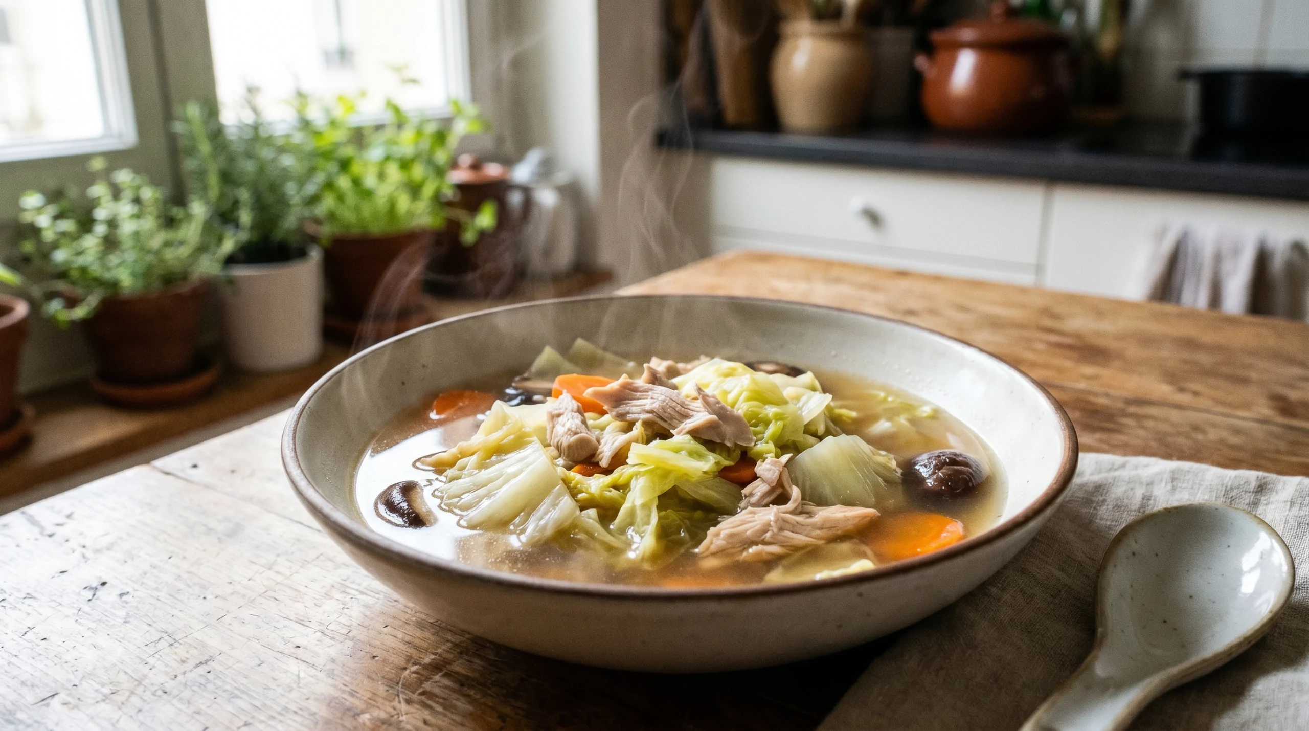 Recette de la Soupe au chou chinois