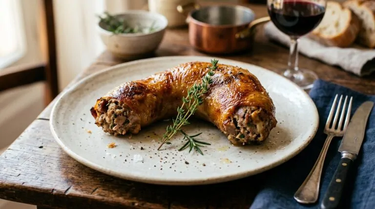 Delicious stuffed duck necks prepared Recipe for Stuffed Duck Necks with Savory Filling