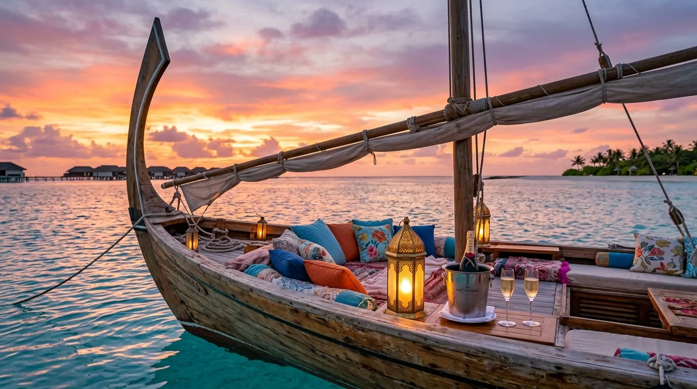 Croisière romantique aux Maldives sur un dhoni