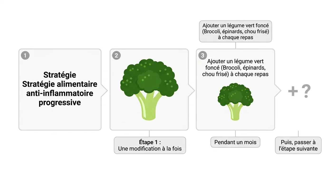 Ajout de légumes verts pour calmer douleurs Légumes verts foncés pour alimentation anti-inflammatoire
