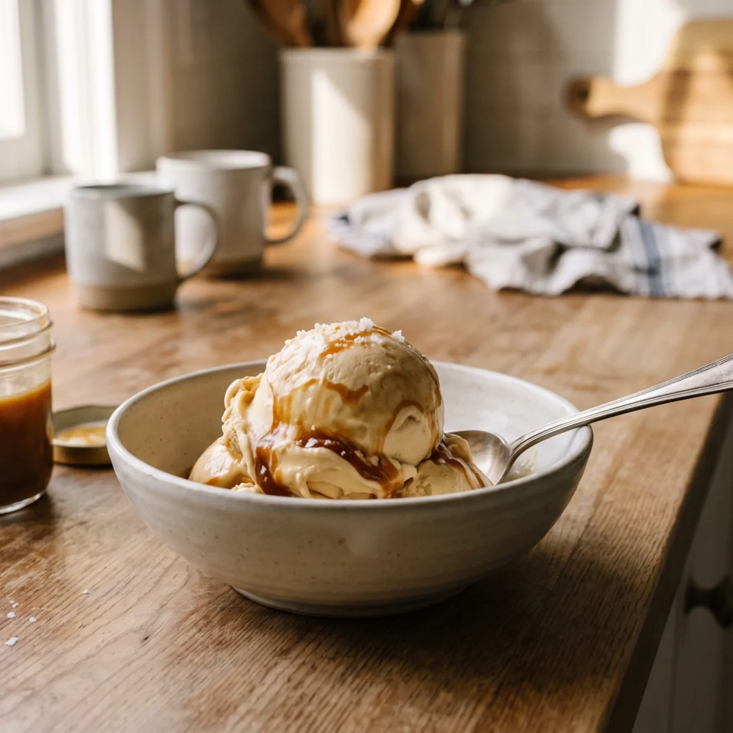 Glace au caramel beurre salé Glace au caramel beurre salé