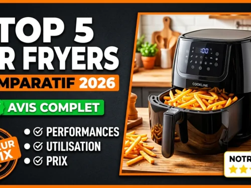 Top 5 meilleurs air fryers en 2026 – comparatif et avis