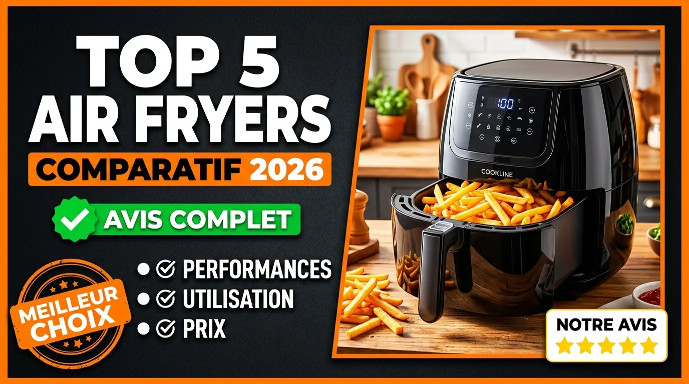Top 5 meilleurs air fryers en 2026 – comparatif et avis