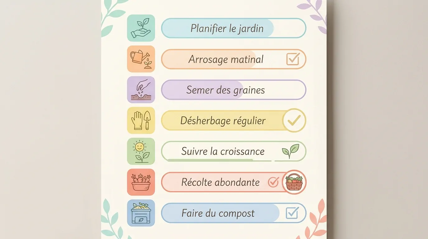 Infographie minimaliste en pastel présentant une checklist verticale Infographie minimaliste en pastel présentant une checklist verticale