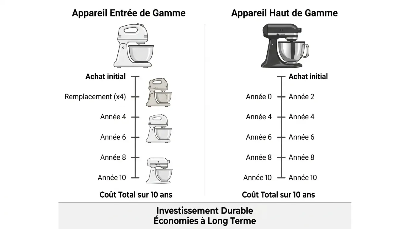 Comparación entre electrodomésticos de gama básica y de gama alta Comparación entre electrodomésticos de gama básica y de gama alta