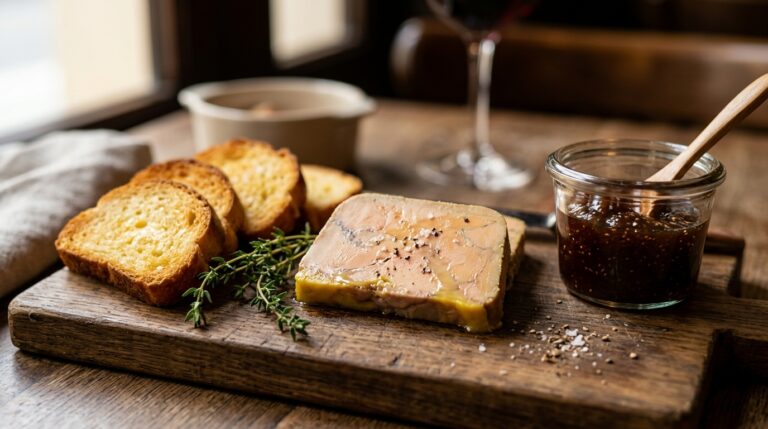 Terrine de foie gras entier de canard du Gers tranché