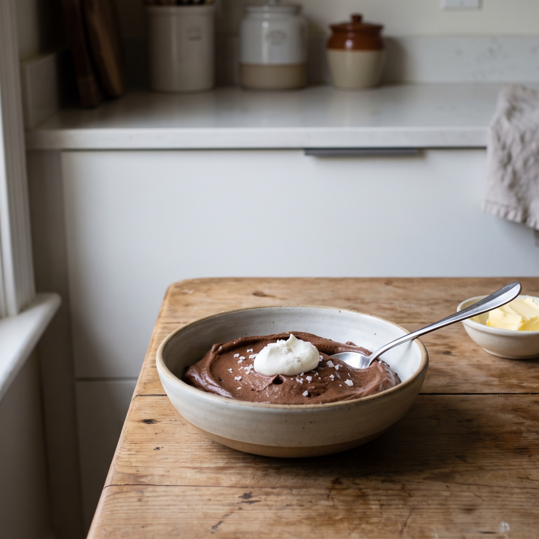 Mousse al cioccolato in stile Cyril Lignac