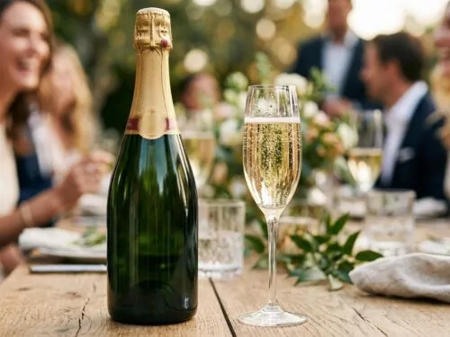 Bulles de champagne et crémant sans alcool
