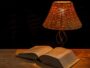 sculptural installation with concrete lamp