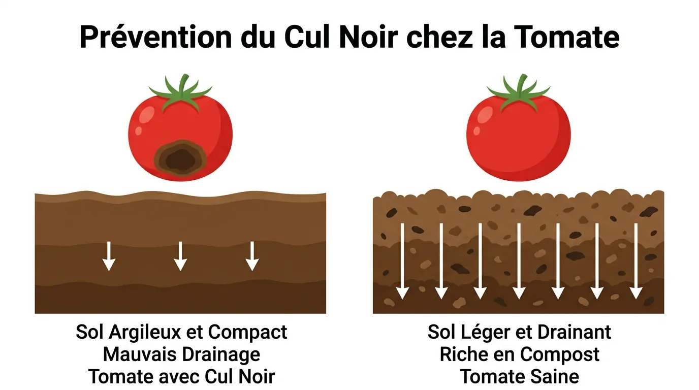 Type de Sol pour éviter que les tomates avec des taches noires Type de Sol pour éviter que les tomates avec des taches noires sur l'arrière