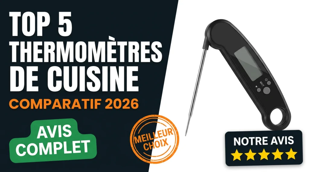 Top 5 meilleurs thermomètres de cuisine comparatif avis 2026