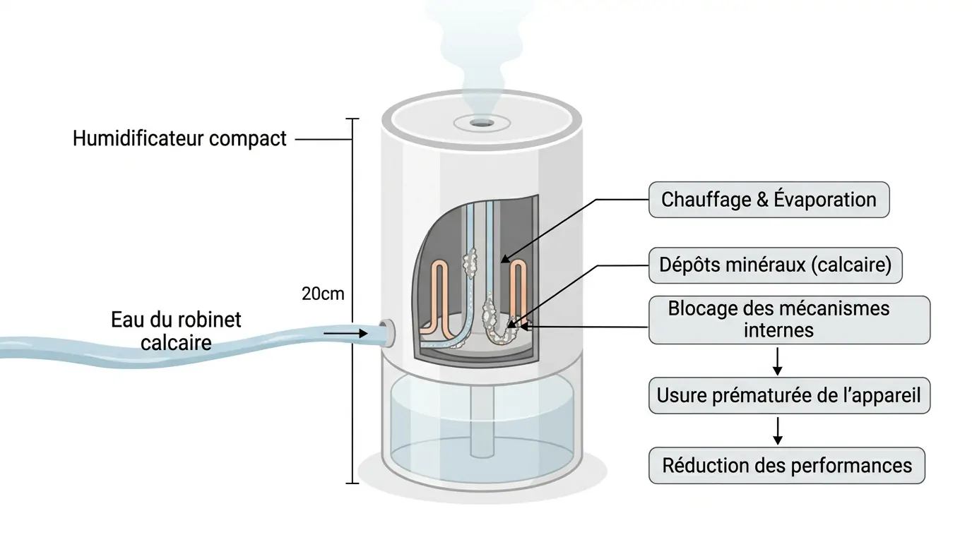 Appareils à vapeur et leur entretien essentiel humidificateur et eau calcaire